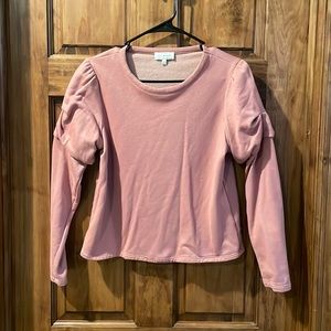 🟢$1 add-on item 🟢 Lucky Brand pink sweatshirt Small
